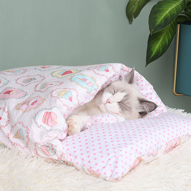 Cat Winter Warm Sleeping Bag Pet Paradise